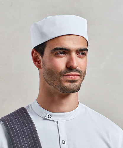 PR648 Premier Turn-up chef's hat (White)