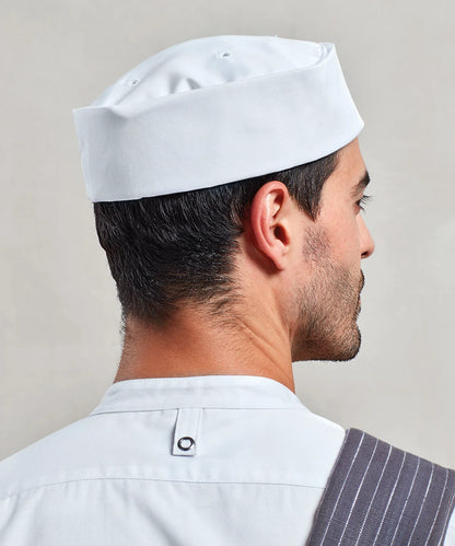 PR648 Premier Turn-up chef's hat (White)