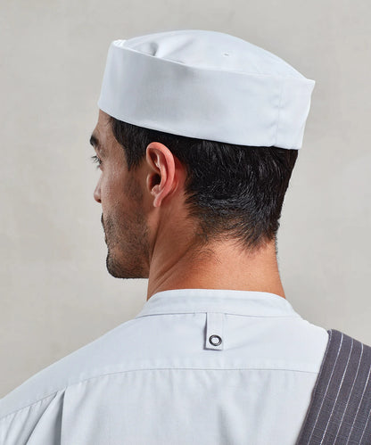 PR648 Premier Turn-up chef's hat (White)