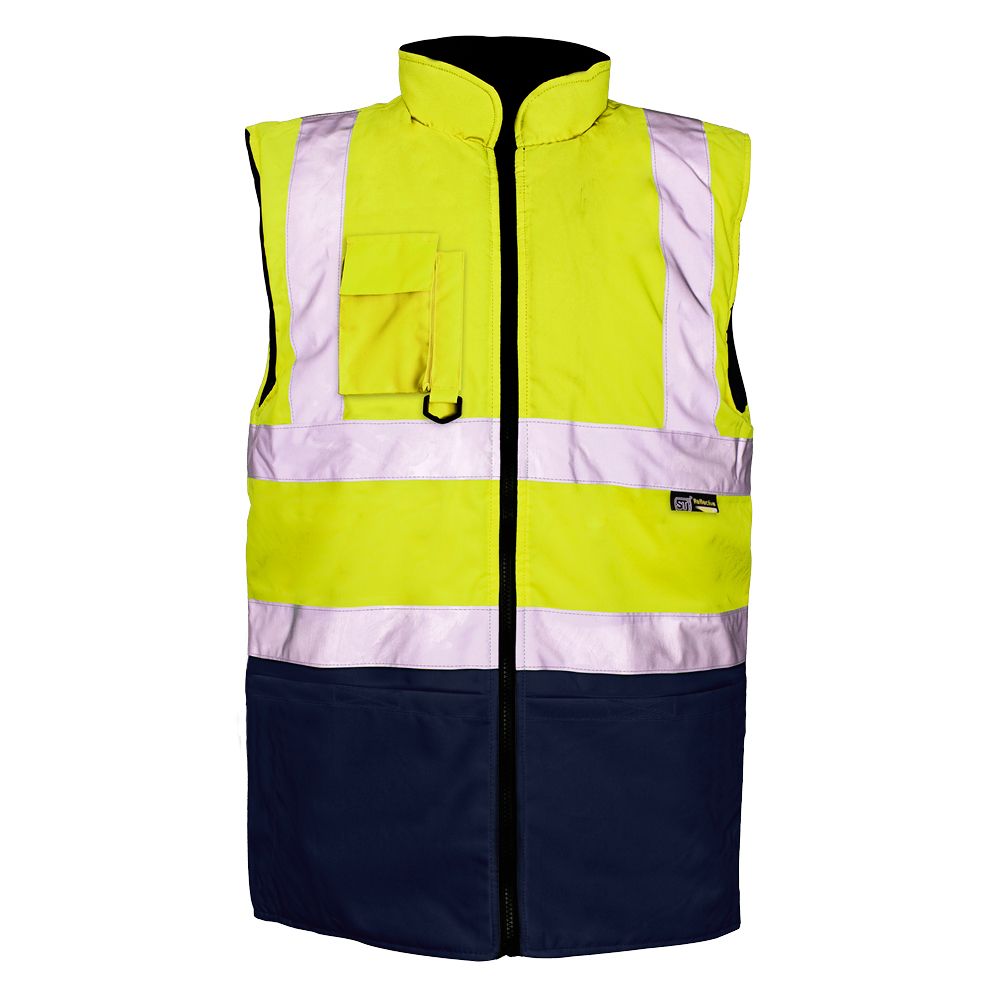 SHV-1014 HV 2-Tone Bodywarmer – Yellow/Navy