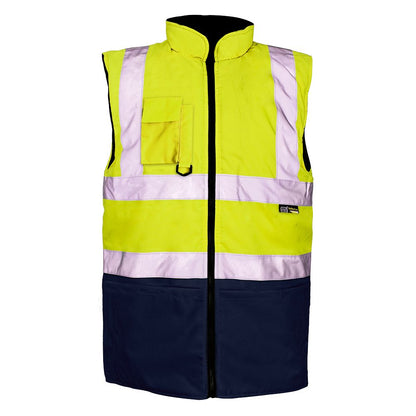 SHV-1014 HV 2-Tone Bodywarmer – Yellow/Navy
