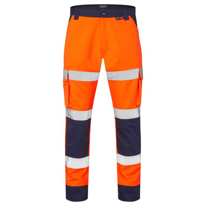 SHV-40R891-D Supertouch Hi-Vis 2 Tone Orange Combat Trousers