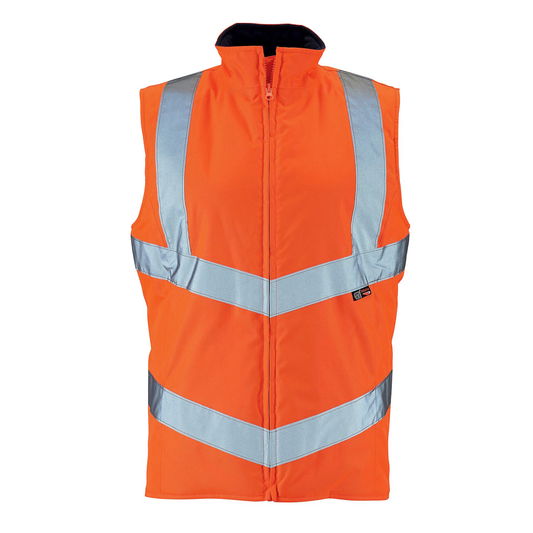 SHV-L1018 Women's Hi Vis Orange Anjali Body Warmer (ORANGE)