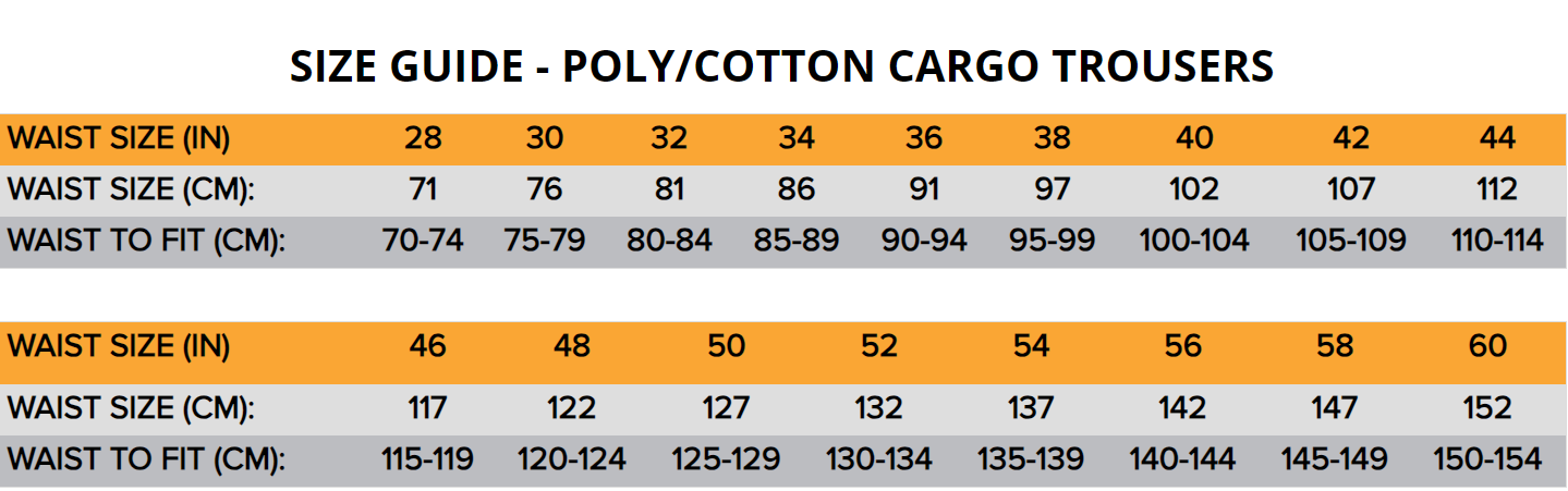 Leo EcoViz Poly/Cotton Cargo Trouser