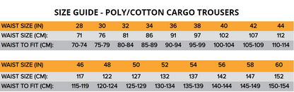 Leo EcoViz Poly/Cotton Cargo Trouser