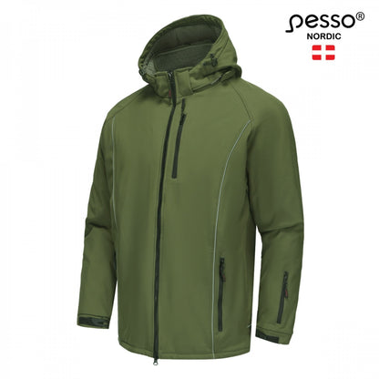 OTAVA_OG, SoftShell Winter Jacket Pesso Otava, olive green