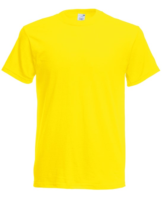 SS048, T-shirt RAL , Fruit of the Loom, Original Tee Yellow