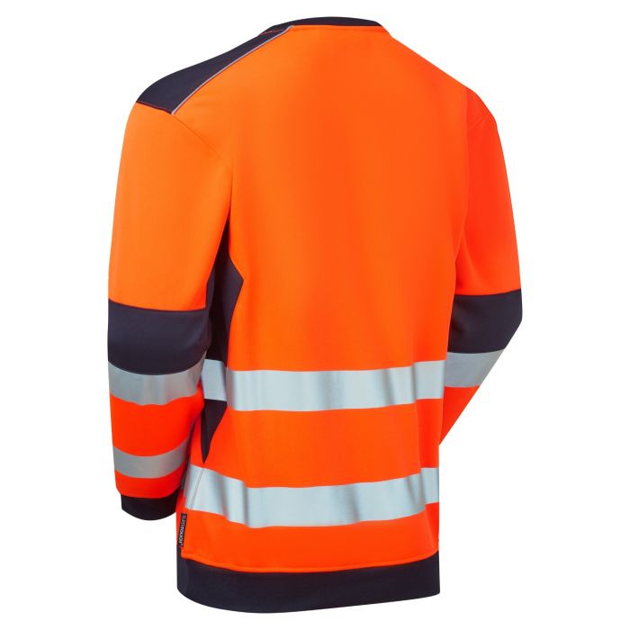 SYH-654D System Hi-Vis ECO Crew Neck Orange Sweatshirt