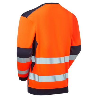 SYH-654D System Hi-Vis ECO Crew Neck Orange Sweatshirt