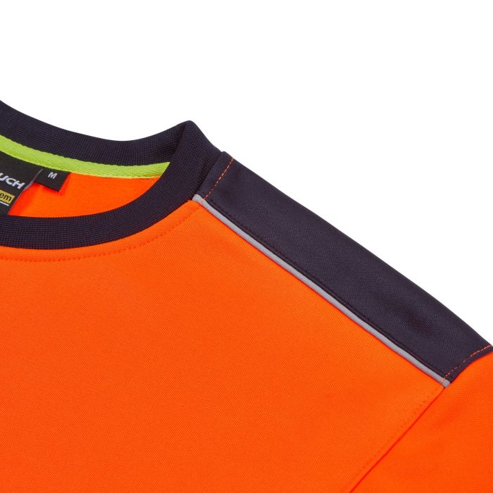 SYH-654D System Hi-Vis ECO Crew Neck Orange Sweatshirt
