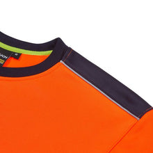 SYH-654D System Hi-Vis ECO Crew Neck Orange Sweatshirt