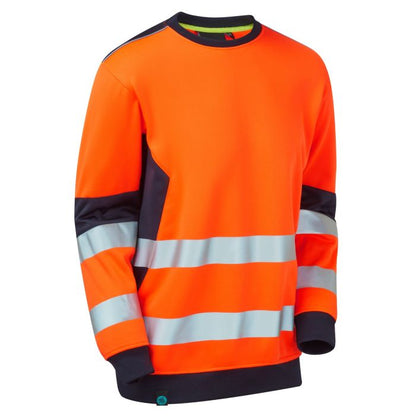 SYH-654D System Hi-Vis ECO Crew Neck Orange Sweatshirt