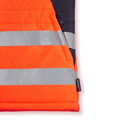 SYH-058D HV System Eco Two Tone Thermal Baffle Jacket (ORANGE)