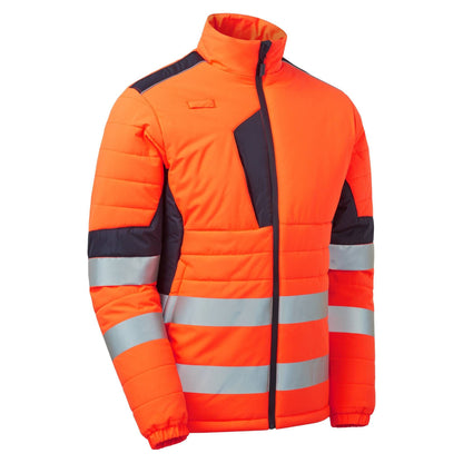 SYH-058D HV System Eco Two Tone Thermal Baffle Jacket (ORANGE)