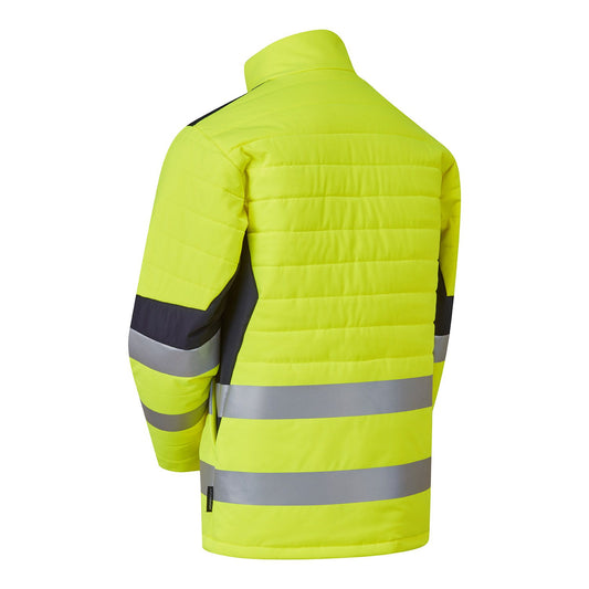 SYH-058C HV System Eco Two Tone Thermal Baffle Jacket (YELLOW)