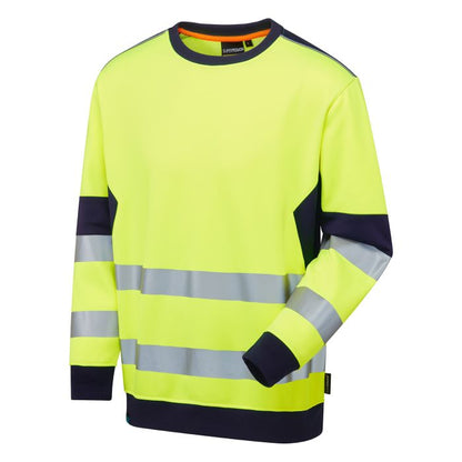 SYH-654C System Hi-Vis ECO Crew Neck Yellow Sweatshirt