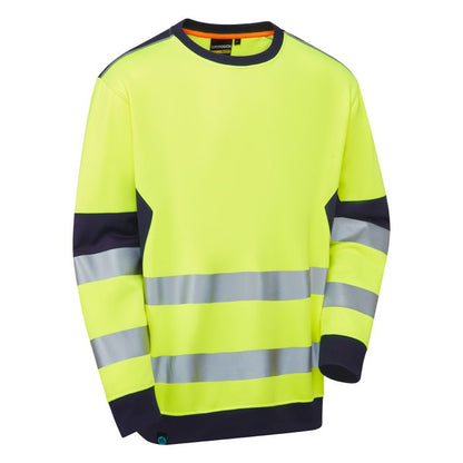 SYH-654C System Hi-Vis ECO Crew Neck Yellow Sweatshirt