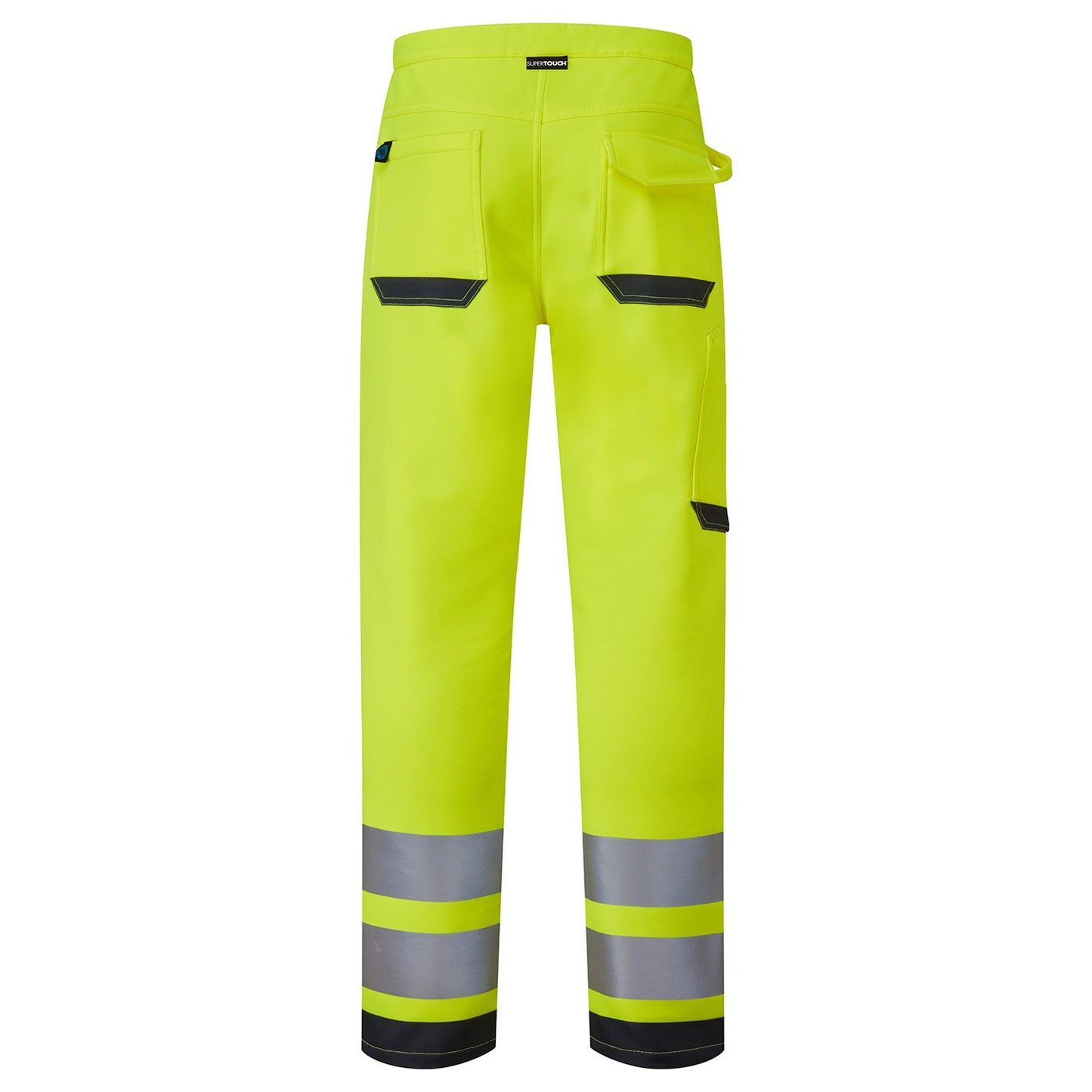 SYH-402RC Supertouch HV System Eco Two Tone Stretch Softshell Trouser YELLOW