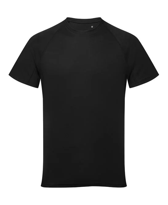 TR011, T-shirt RAL TriDri Panelled Tech Tee Black