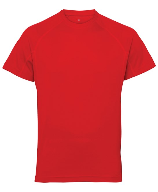 TR011, T-shirt RAL TriDri Panelled Tech Tee Fire Red