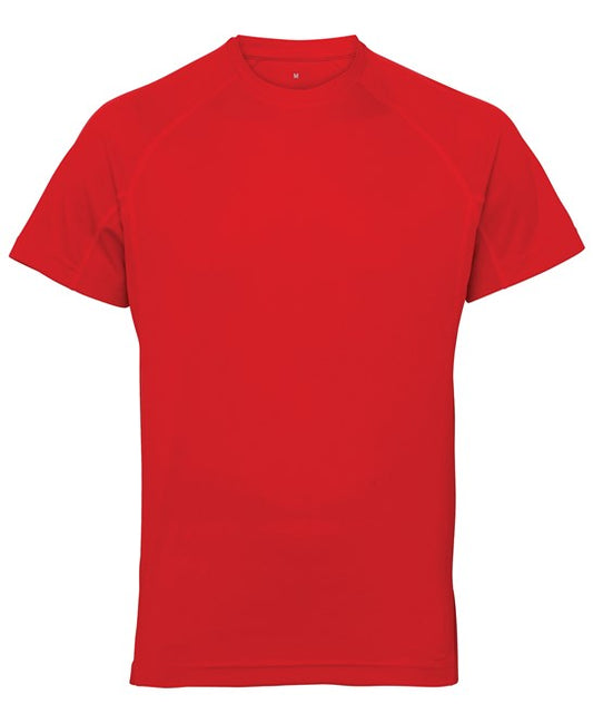 TR011, T-shirt RAL TriDri Panelled Tech Tee Fire Red