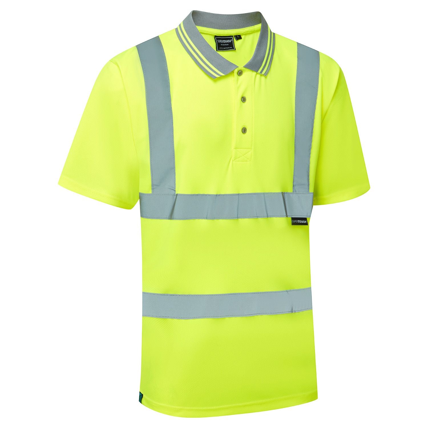 SHV-3024 HV Polo Eco S/S T-Shirt Supertouch (Yellow)