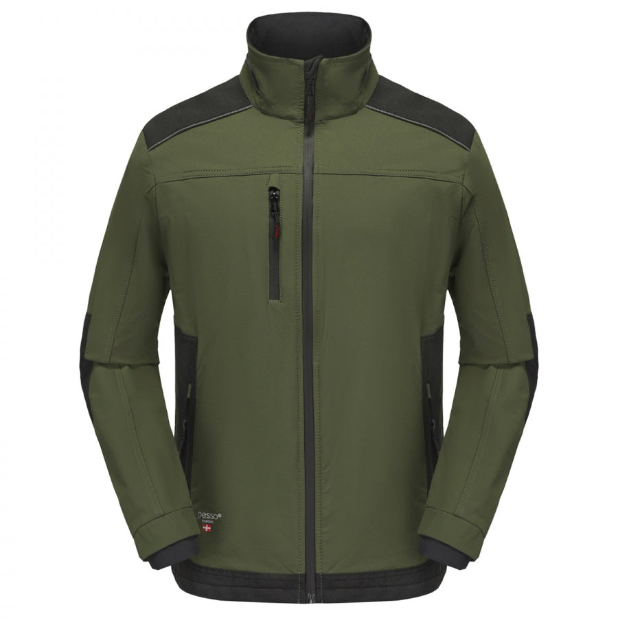 DS185_OG, Workwear Jacket Pesso Nexus Flexpro 185, Olive Green