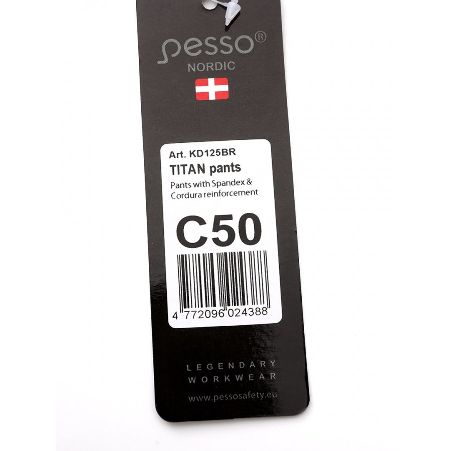 KD125BR, Workwear pants Pesso Titan Flexpro 125, Brown