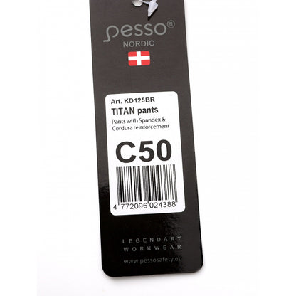 KD125BR, Workwear pants Pesso Titan Flexpro 125, Brown