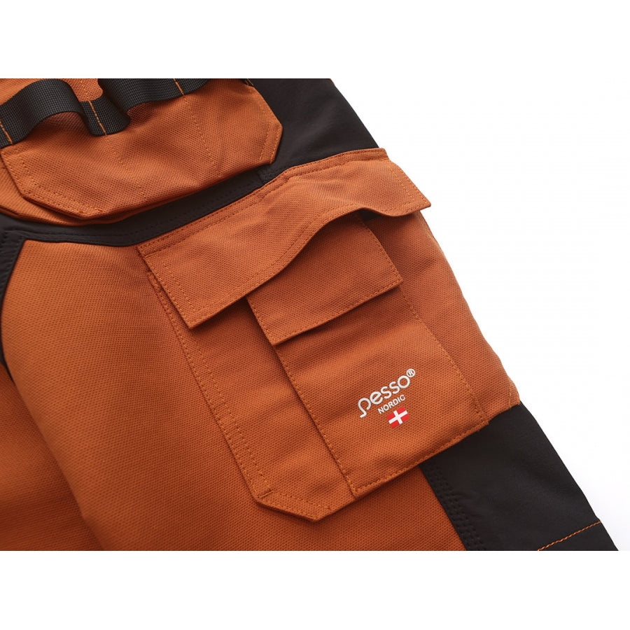 KB125BR, Workwear shorts Pesso Titan Flexpro 125, Brown