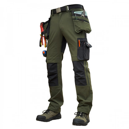 KD185_OG, Workwear trousers Pesso Nexus Flexpro 185, Olive Green