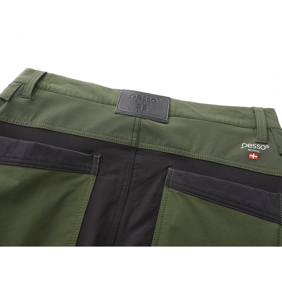 KD185_OG, Workwear trousers Pesso Nexus Flexpro 185, Olive Green