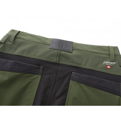 KD185_OG, Workwear trousers Pesso Nexus Flexpro 185, Olive Green