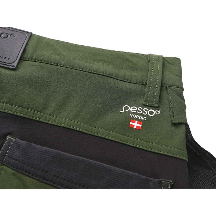 KD185_OG, Workwear trousers Pesso Nexus Flexpro 185, Olive Green