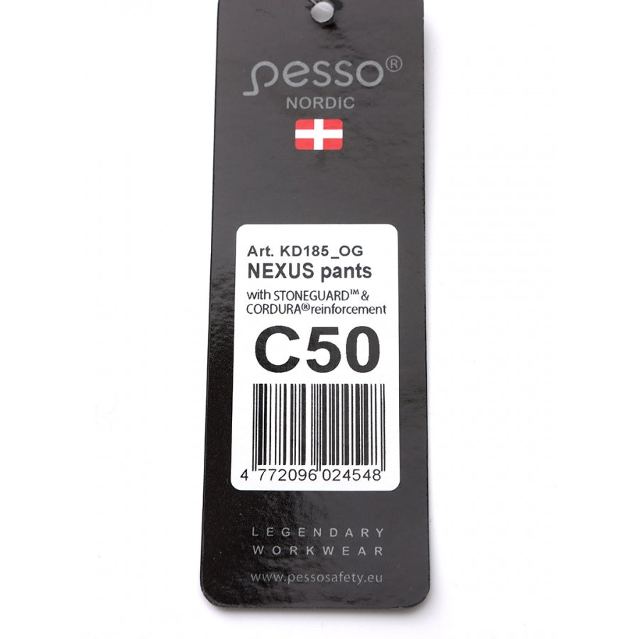 KD185_OG, Workwear trousers Pesso Nexus Flexpro 185, Olive Green