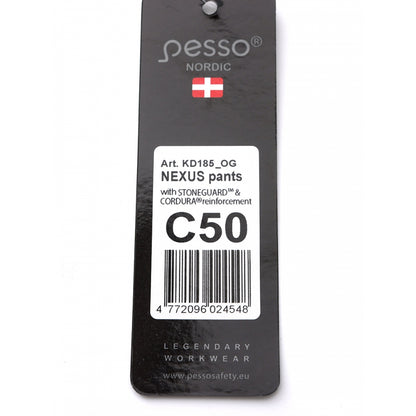 KD185_OG, Workwear trousers Pesso Nexus Flexpro 185, Olive Green