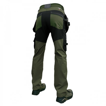 KD185_OG, Workwear trousers Pesso Nexus Flexpro 185, Olive Green
