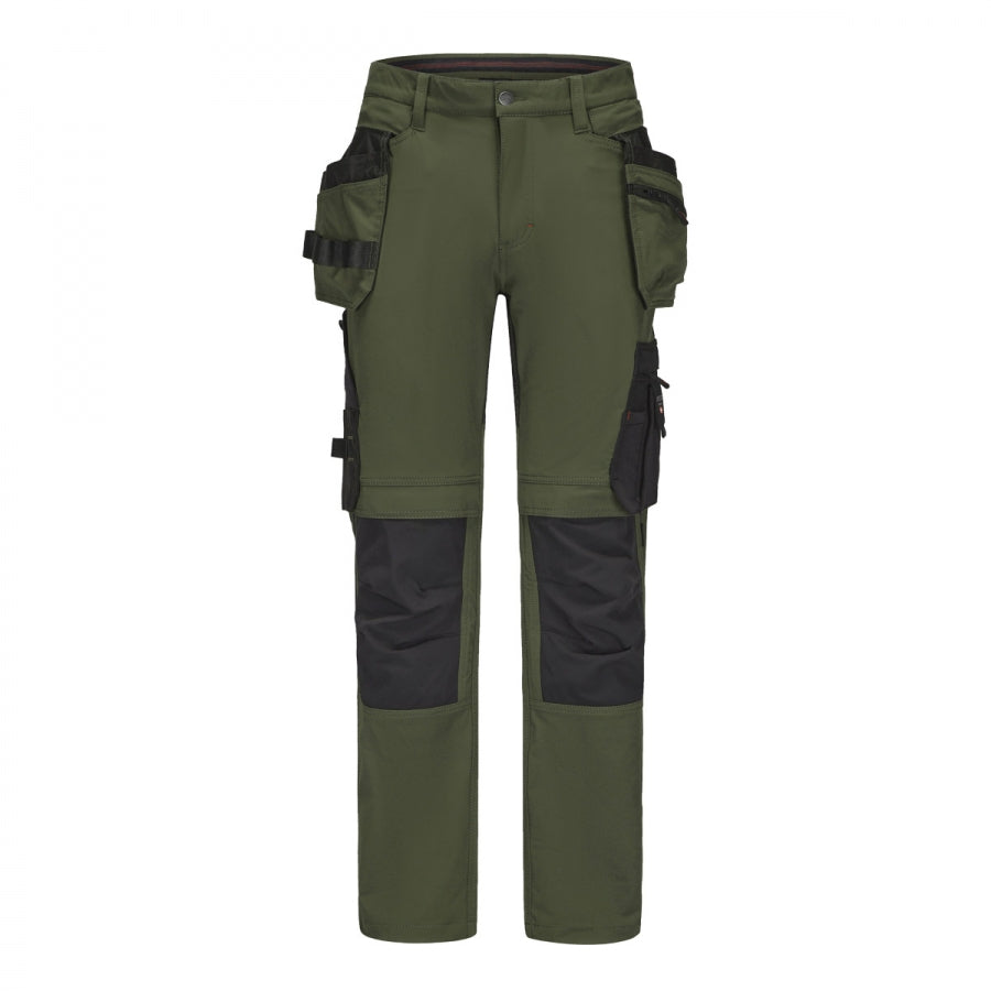 KD185_OG, Workwear trousers Pesso Nexus Flexpro 185, Olive Green
