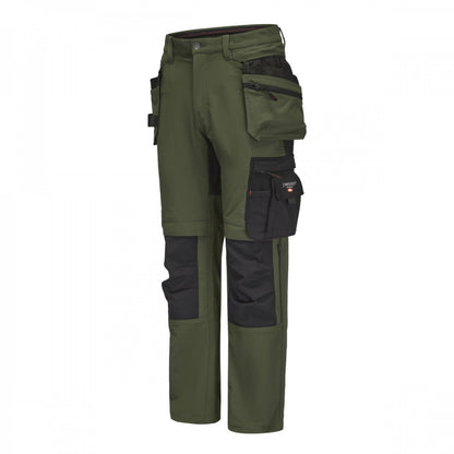 KD185_OG, Workwear trousers Pesso Nexus Flexpro 185, Olive Green