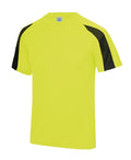 JC003, RAL T-Shirt  Just Cool Contrast Cool Tee Electric yellow/jet black