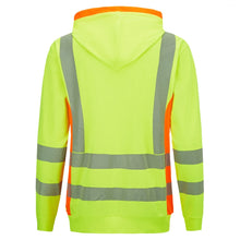 FL08_HV, Zip through Hoodie Pesso FL08_HV, yellow/orange