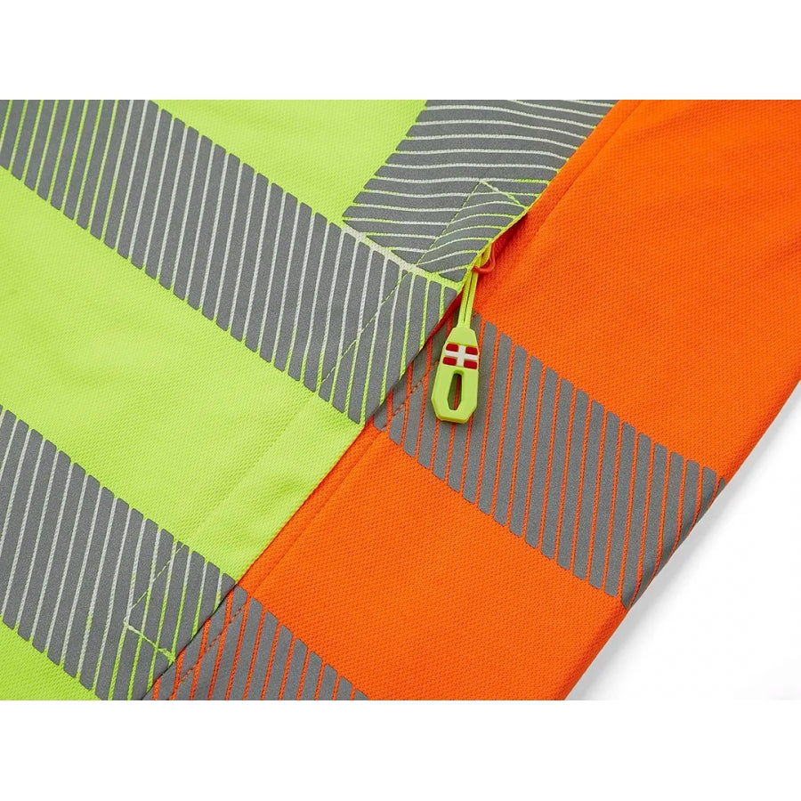 FL08_HV, Zip through Hoodie Pesso FL08_HV, yellow/orange