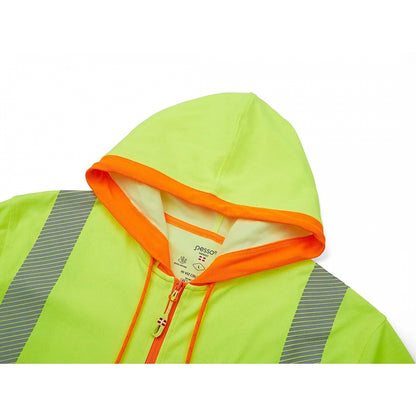 FL08_HV, Zip through Hoodie Pesso FL08_HV, yellow/orange